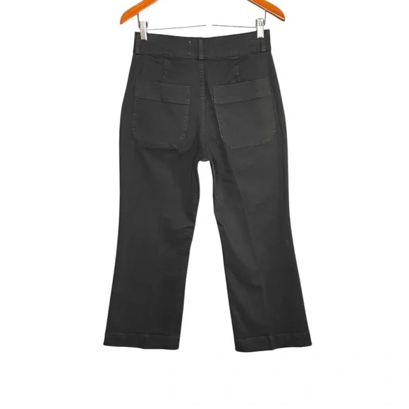 Everlane The Organic Kick Flare Pant Black Organic Cotton NWT - Picture 3 of 12